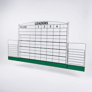 Golf Scoreboard Wall Sign – Augusta Style Magnetic Leaderboard for