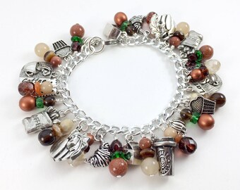 Pumpkin Spice Latte bedelarmband