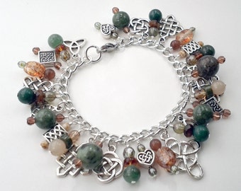 Celtic Cross Charm Bracelet