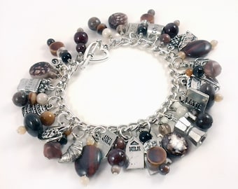 Bracelet de charme d'amoureux de café