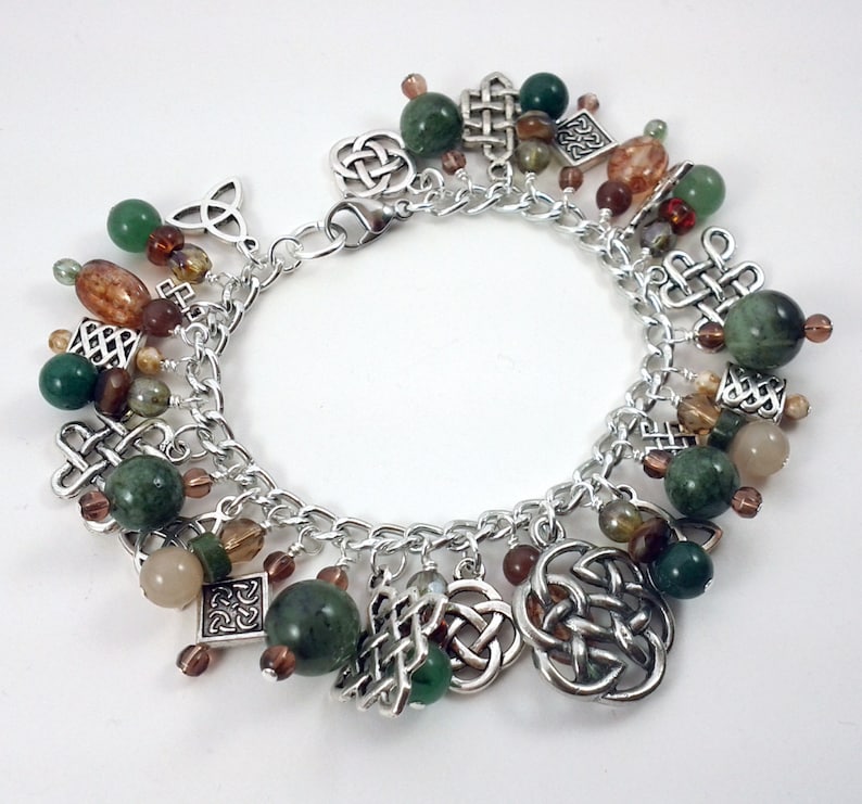 Celtic Charm Bracelet Etsy