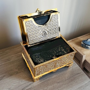 Boxed Quran Gift Set with Prayer Rug and Tasbeeh, Islamic Gift, Muslim Birthday, Eid Ramadan Gift, Muslim Home Decor