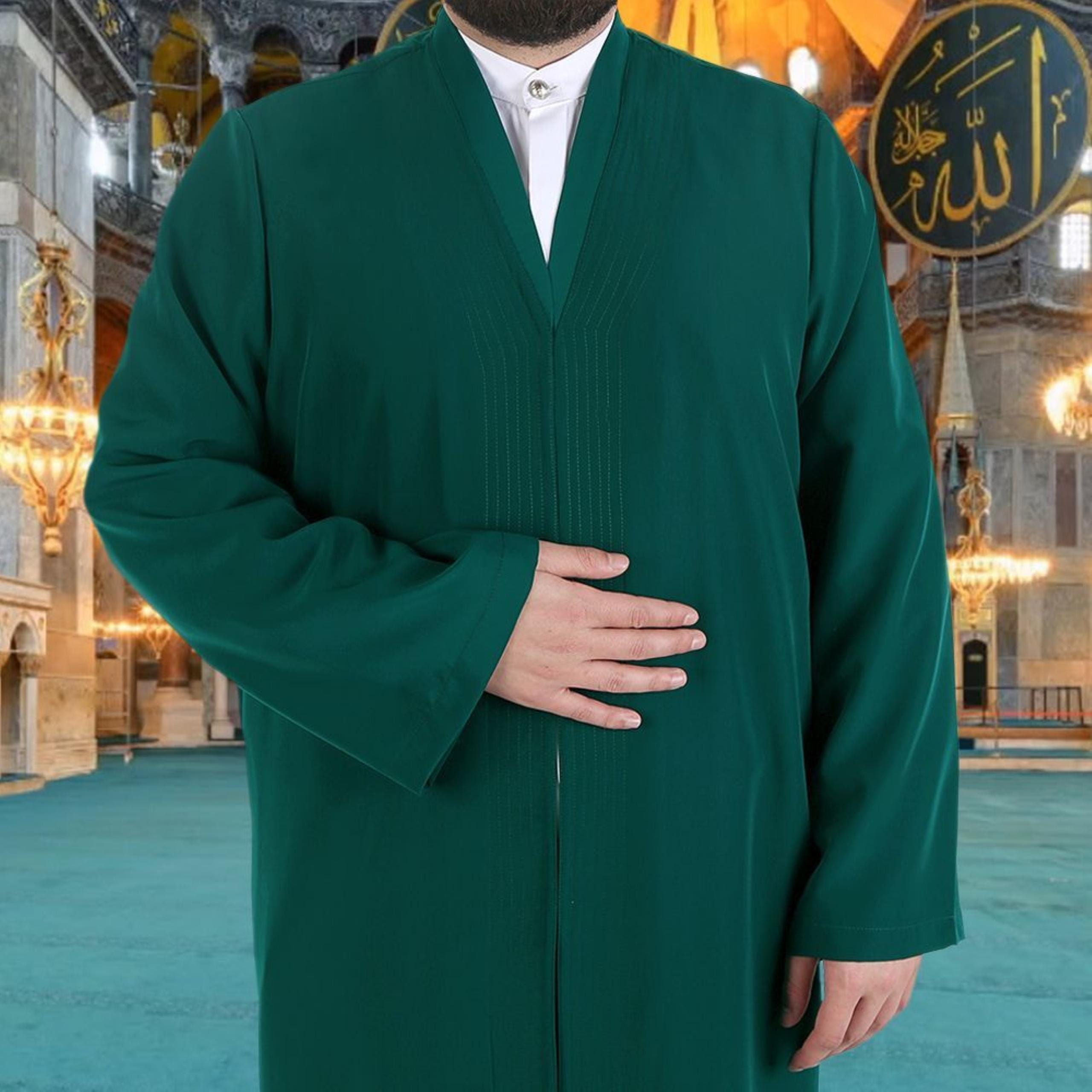 Salah Jubba for Muslim Men | Namaz Prayer Robe | Imam Thobe Clothing | Gift for Dad, Husband, Brother