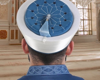 トルクメニスタン帽子/シルクコフィ、イスラム教徒キャップ/サラート