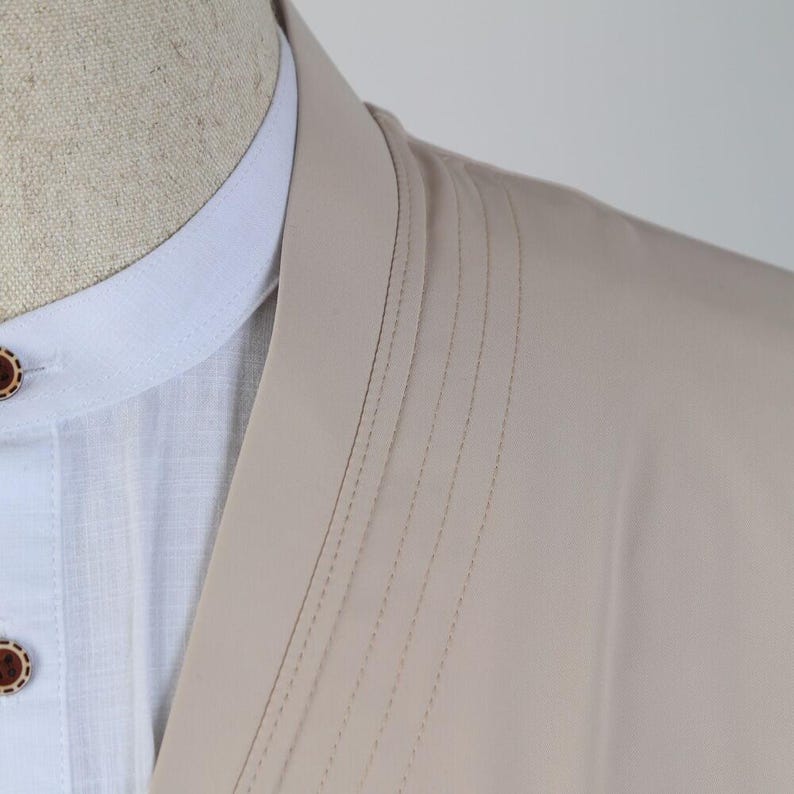Moslim gebedsgewaad voor heren: comfortabele Salah Jubba voor mannen, Namaz Thobe Salah-outfit afbeelding 15