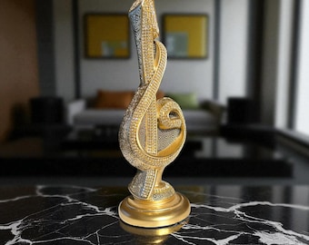 Islamic Table Decor: Arabic Vav & Alif  Accessory, Muslim Home Decoration, Birthday, Wedding Gift