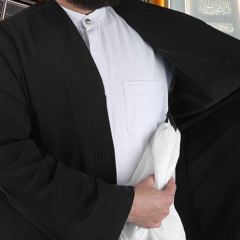 Moslim gebedsgewaad voor heren: comfortabele Salah Jubba voor mannen, Namaz Thobe Salah-outfit afbeelding 7