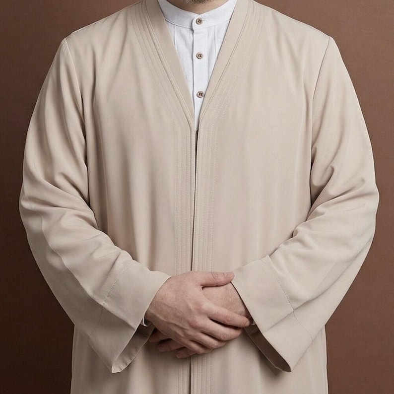Moslim gebedsgewaad voor heren: comfortabele Salah Jubba voor mannen, Namaz Thobe Salah-outfit Mink