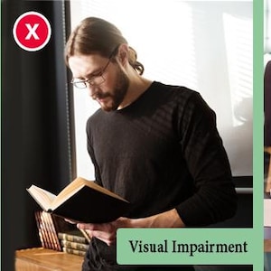 K&ouml;nnte beinhalten: Drei Bilder, die verschiedene M&ouml;glichkeiten zeigen, ein Buch zu lesen. Das erste Bild zeigt eine Person, die ein Buch liest, wobei der Kopf nach unten gebeugt ist, was nicht empfohlen wird. Das zweite Bild zeigt eine Person, die ein Buch liest, wobei der Kopf nach hinten geneigt ist, was ebenfalls nicht empfohlen wird. Das dritte Bild zeigt eine Person, die ein Buch liest, wobei der Kopf aufrecht ist und das Buch auf einem St&auml;nder abgest&uuml;tzt ist, was die empfohlene Art ist, ein Buch zu lesen.