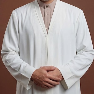 Moslim gebedsgewaad voor heren: comfortabele Salah Jubba voor mannen, Namaz Thobe Salah-outfit afbeelding 2