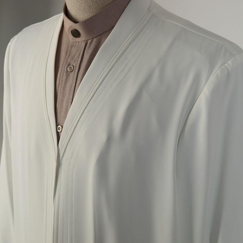Moslim gebedsgewaad voor heren: comfortabele Salah Jubba voor mannen, Namaz Thobe Salah-outfit afbeelding 4