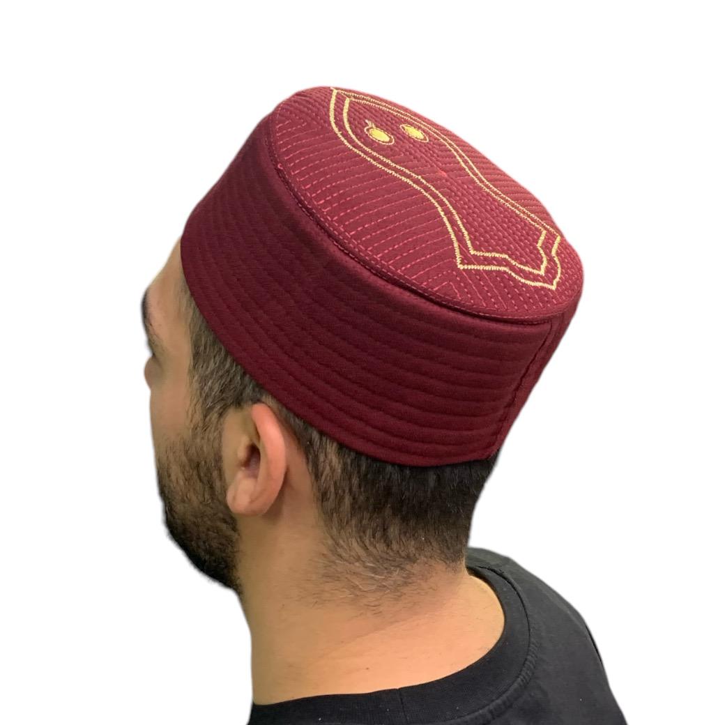 Small Muslim Cap Islamic Kufi Cap for Men: Muslim Prayer Hat, Lightweight Taqiyah ...