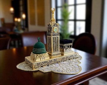 Zamzam Tower Kaaba Figurine, Zamzam Tower Desk Clock, Islamic