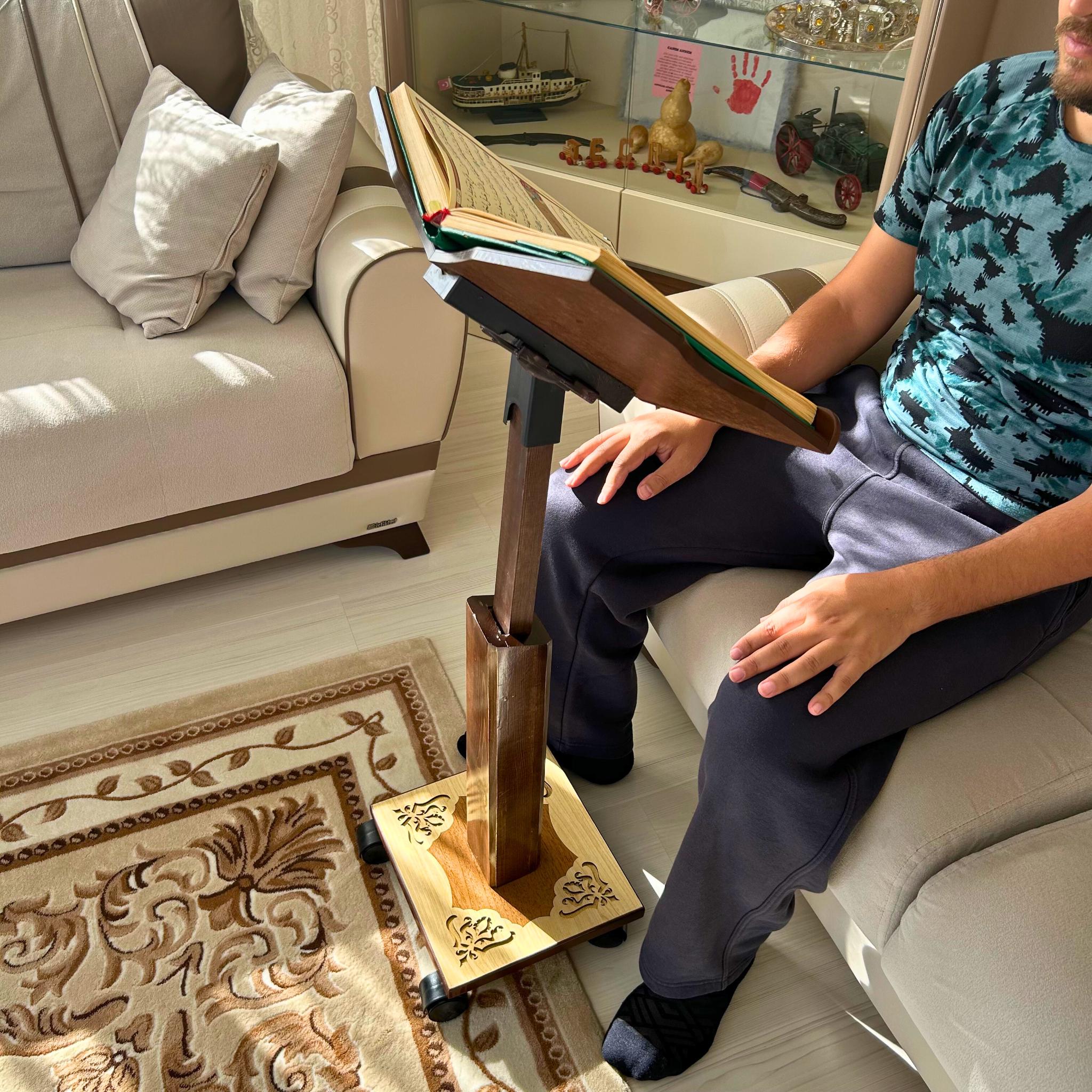Quran Stand With Wheels: Islamic Book Holder, Quran Holder, Lectern ...