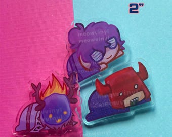 ROBLOX FORSAKEN ミニアクリルピン 2 - C00lkid Azure Two Time John