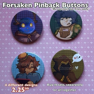 Roblox FORSAKEN Pin Back Buttons - 007n7 Taph Guest1337 Dusekkar