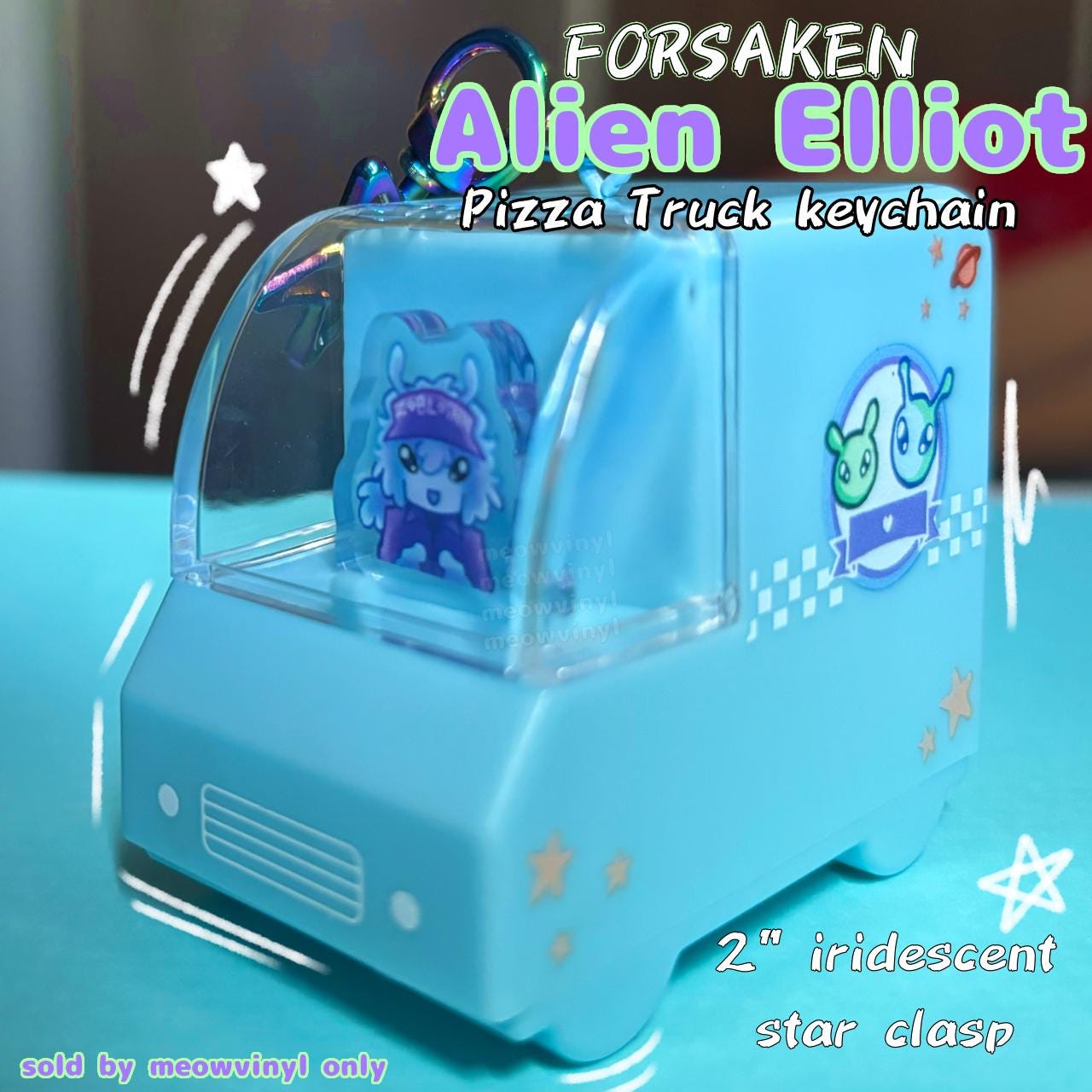 Alien Elliot FORSAKEN Roblox MINI TRUCK Keychain 2 Inches - Etsy