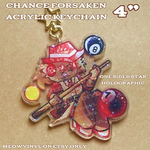 Chance Milestone IV Acrylic Keychain Roblox Forsaken 4inch