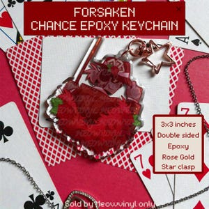 CHANCE forsaken epoxy keychain - 3 inches