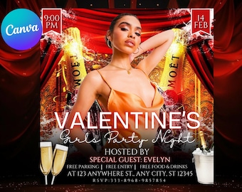 Volantino per festa di San Valentino, volantino per San Valentino, volantino per San Valentino, invito per San Valentino, volantino per discoteca di San Valentino, invito per festa di San Valentino