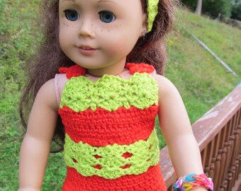 Crochet Pattern Fits American Girl Keepin Cool Set