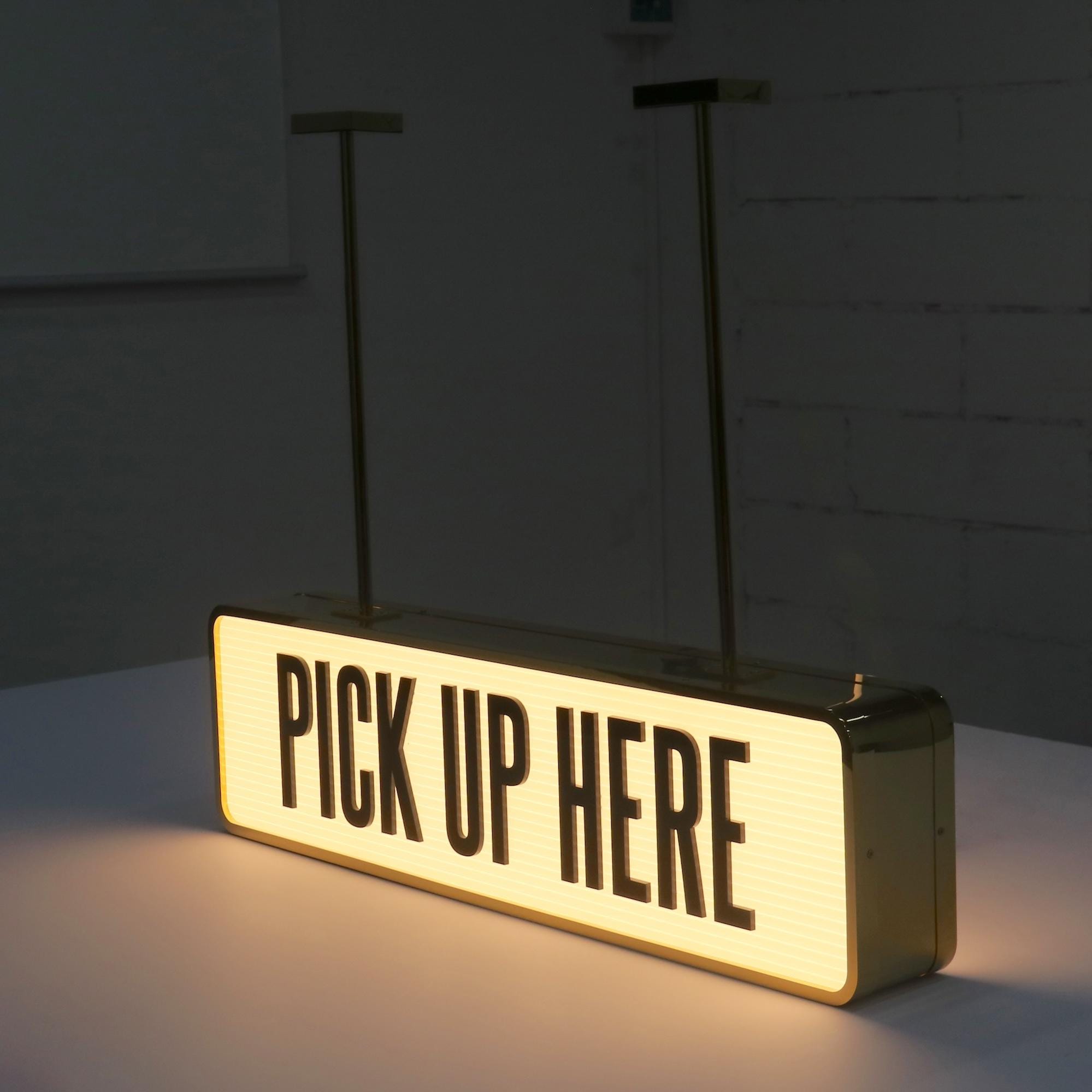 Custom Ceiling Hanging Double Sided LED Light Box Business Sign