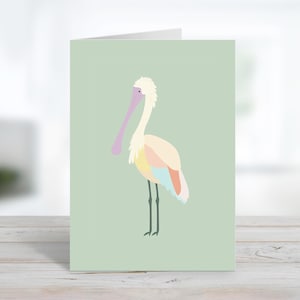 d'invitation de rose spatule | de voeux Sea Life | Chambre de bébé baby shower | Message personnalisé ou blanc à l'intérieur | Cartes de correspondance et enveloppes