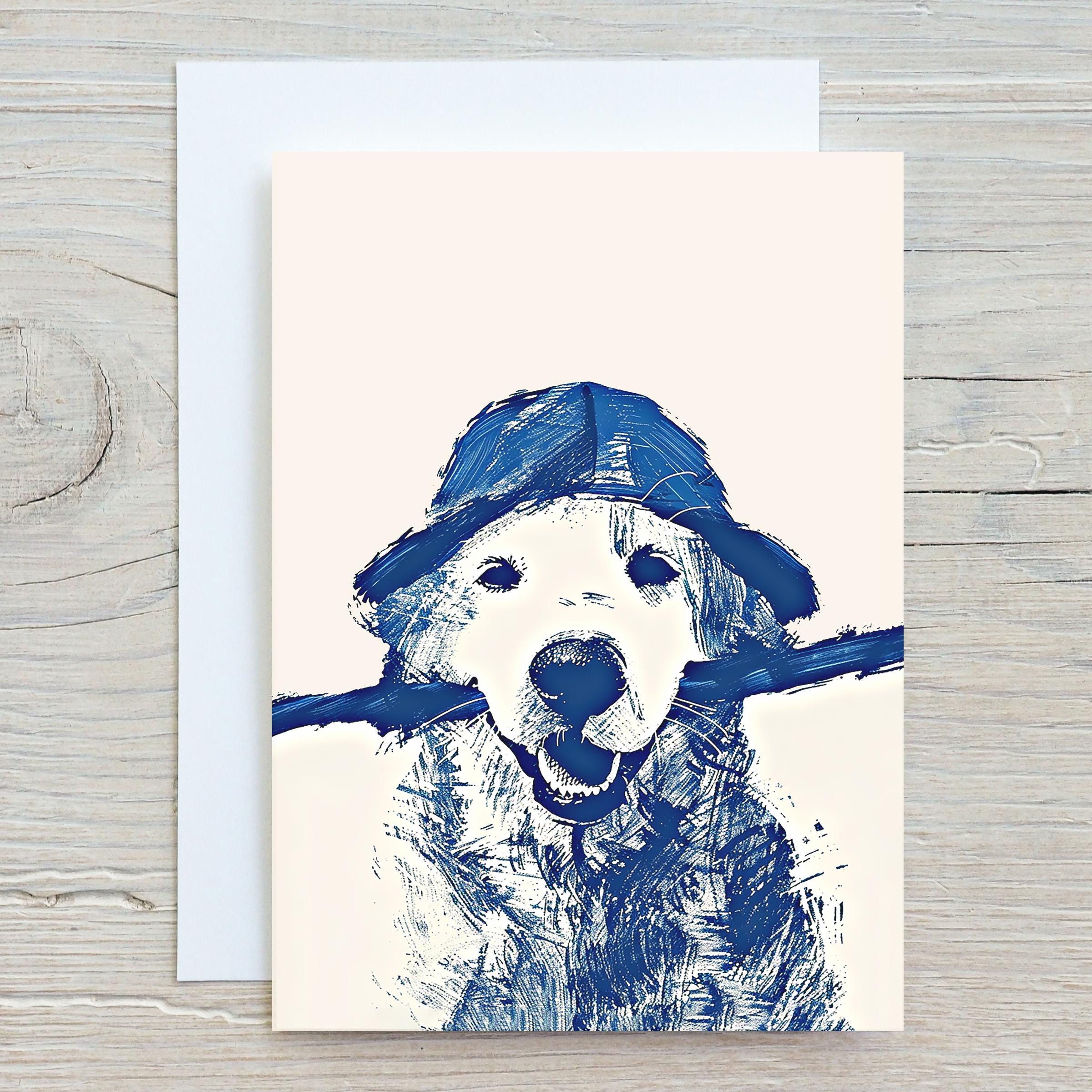 Inspirational Dog-Themed Greeting Card - Blank Inside With Envelope Perfect For Lifting Spirits