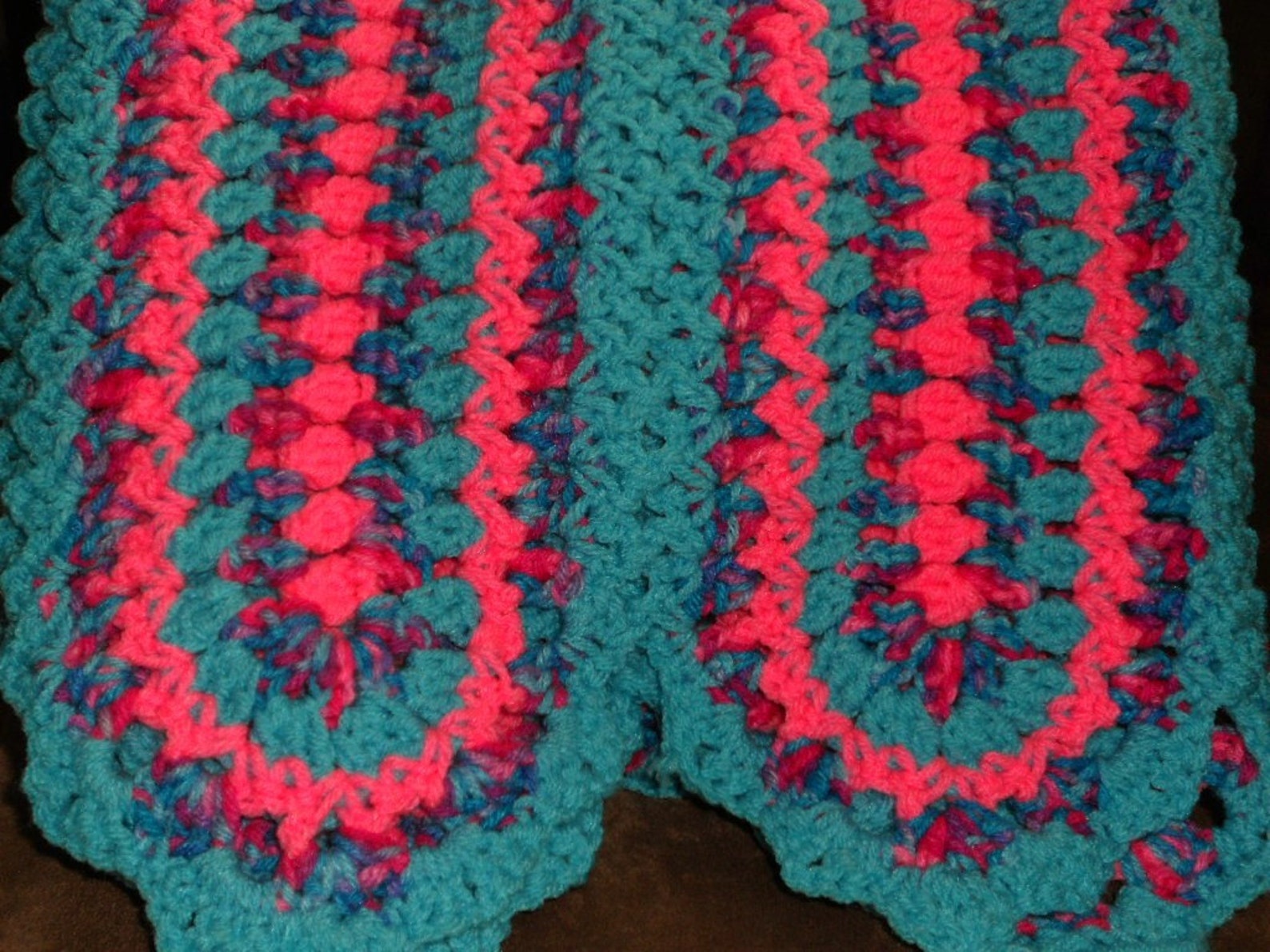 Afghan Crocheted Mile a Minute Etsy