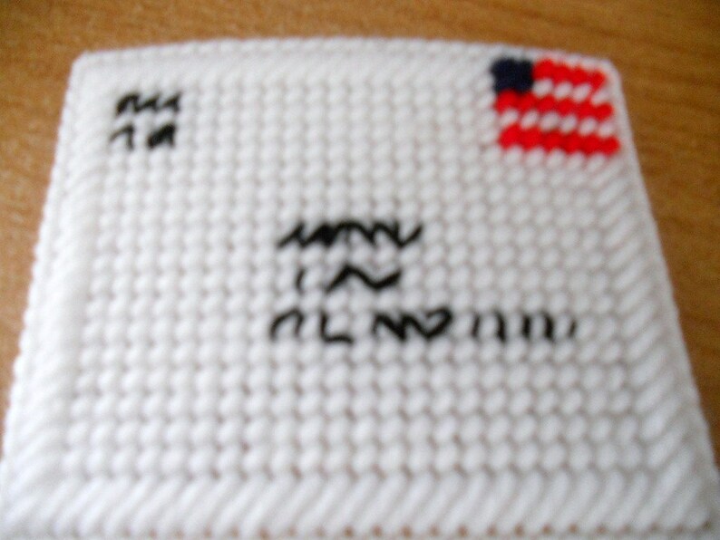 Plastic Canvas Mailbox With 4 Coasters Etsy