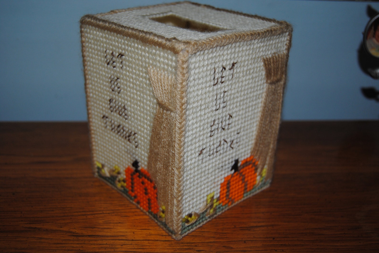 Plastic Canvas Thanksgiving/Fall Tissue Box Cover Boutique Etsy