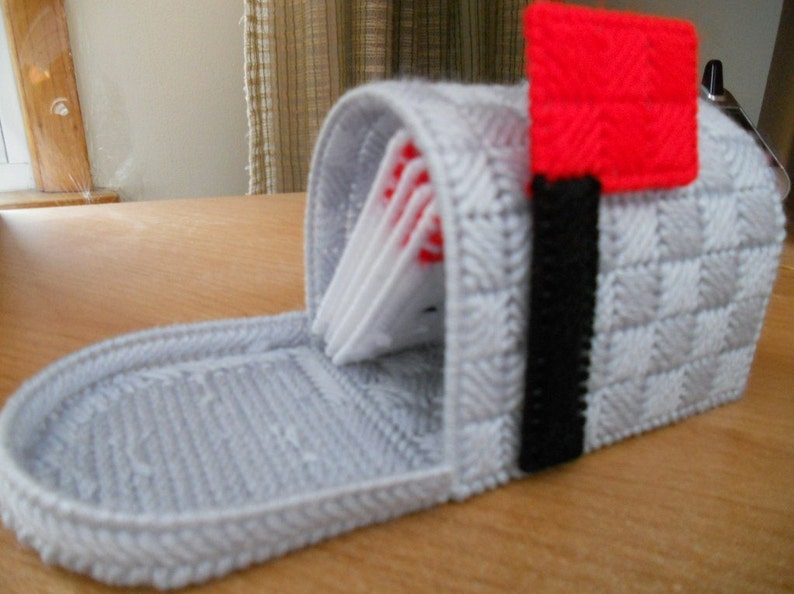 Plastic Canvas Mailbox With 4 Coasters Etsy