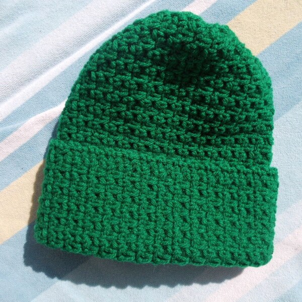 Crocheted Green Cap