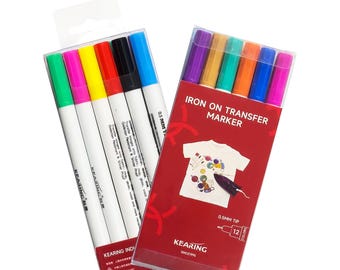 Sublimation Markers Set | Fabric Makrers Set | Heart Transfer Markers for Fabric Art