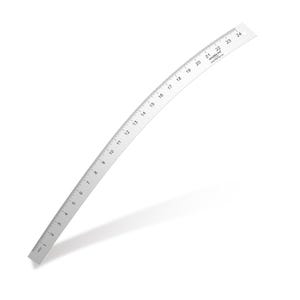 Hip Curve Ruler for Sewing, Pattern Making, Quilting, Heavy Duty Aluminium French Curve Ruler, Vary Form Curve Ruler for Fashion Design, 24&quot;