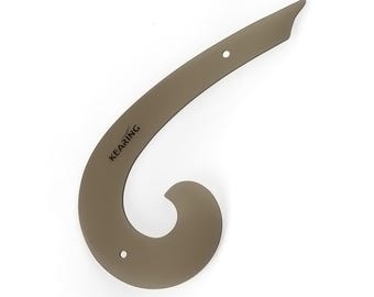 9 Inch French Curve Ruler | No Measurement Comma Ruler for Sewing, Dressmaking, Tailoring | Drafting Necklines, Armholes, and Sleeve Curves