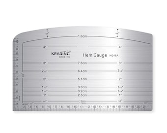 Hot Hem Gauge, Heat-Resistant Ironing Ruler for Hems & Curves