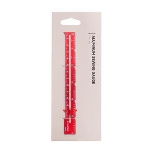 Kearing® Sliding Marker Sewing Gauge for Hems, Tucks, Pleats, Buttonholes - 6" or 7"