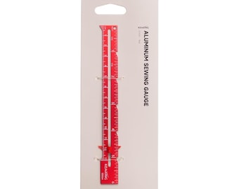 Kearing® Sliding Marker Sewing Gauge for Hems, Tucks, Pleats, Buttonholes - 6" or 7"