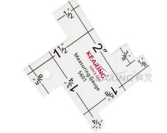 Plastic Seam Gauge for Sewing and Quilting, Measuring Gauge Ruler - 1/8" to 2"