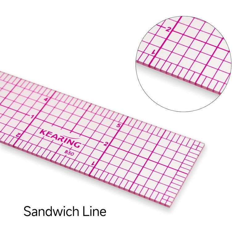 Clear Sewing Ruler: Quilting & Pattern Grading, 1.2mm Plastic - Etsy