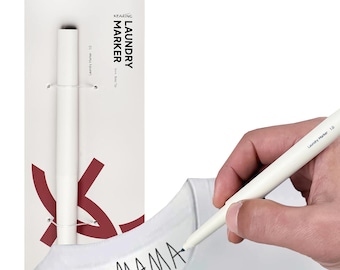 Permanent Fabric Markers | No-Bleed Workwear & Laundry Marking for School Uniforms, Linens Wash-Resistant - Assorted Tip