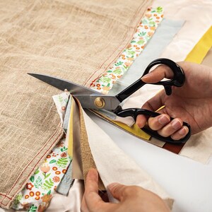 Heavy Duty Fabric Scissors | Tailors Shears for Dressmaking, Sewing, Quilting - 9" 10" 11" 12" image 2