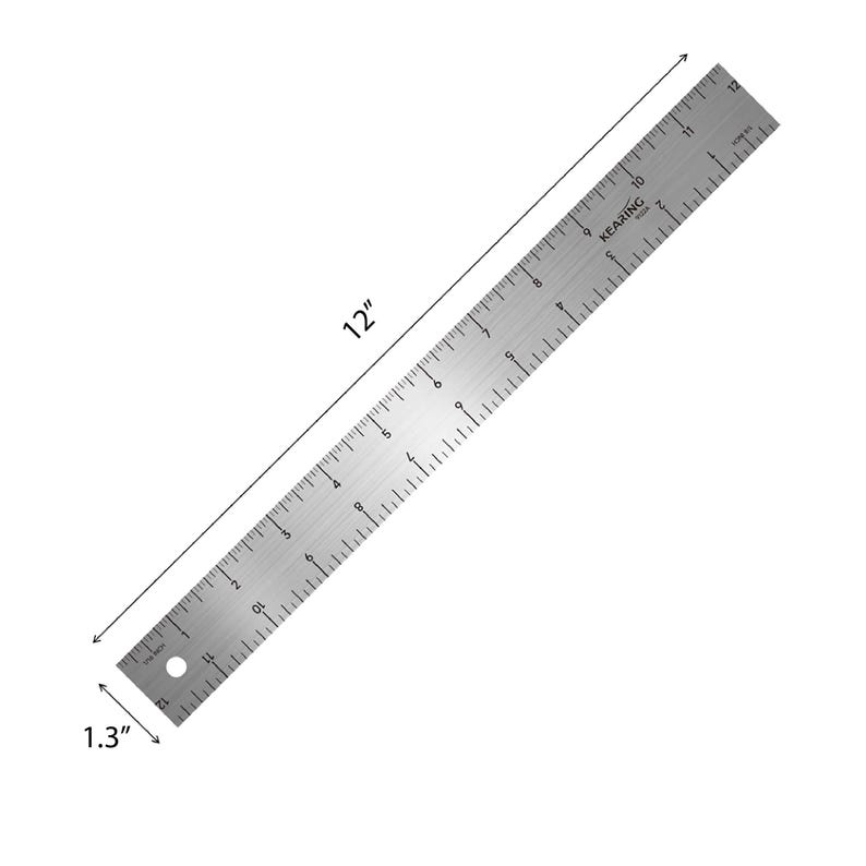Kearing® Aerospace Grade Aluminum Ruler - Assorted Sizes - Etsy