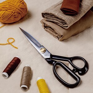 Heavy Duty Fabric Scissors | Tailors Shears for Dressmaking, Sewing, Quilting - 9" 10" 11" 12" image 6