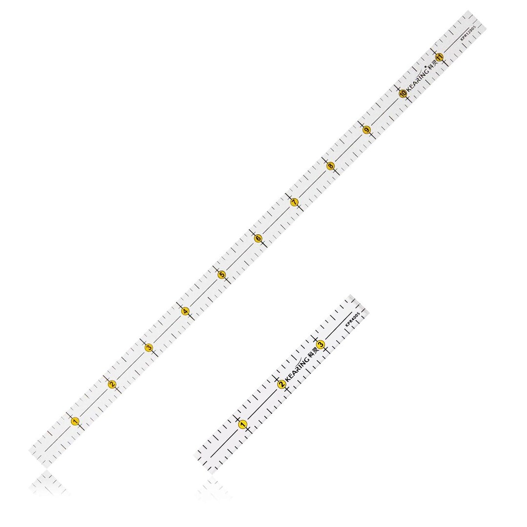 Non-slip Acrylic Quilting Ruler Set: Clear Grid Sewing Rulers - Etsy