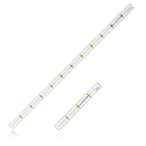 Quilting Ruler Set, Non-Slip Acrylic Sewing Ruler for Cutting Fabric, Clear Mini Quilting Ruler for Pattern Making and Sewing