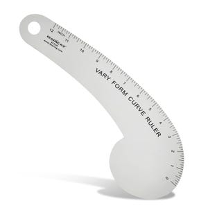Vary Form Curve Ruler for Sewing, Pattern Making, Quilting, and More. Heavy Duty Aviation Aluminum French Curve Ruler Dressmaking, Designers