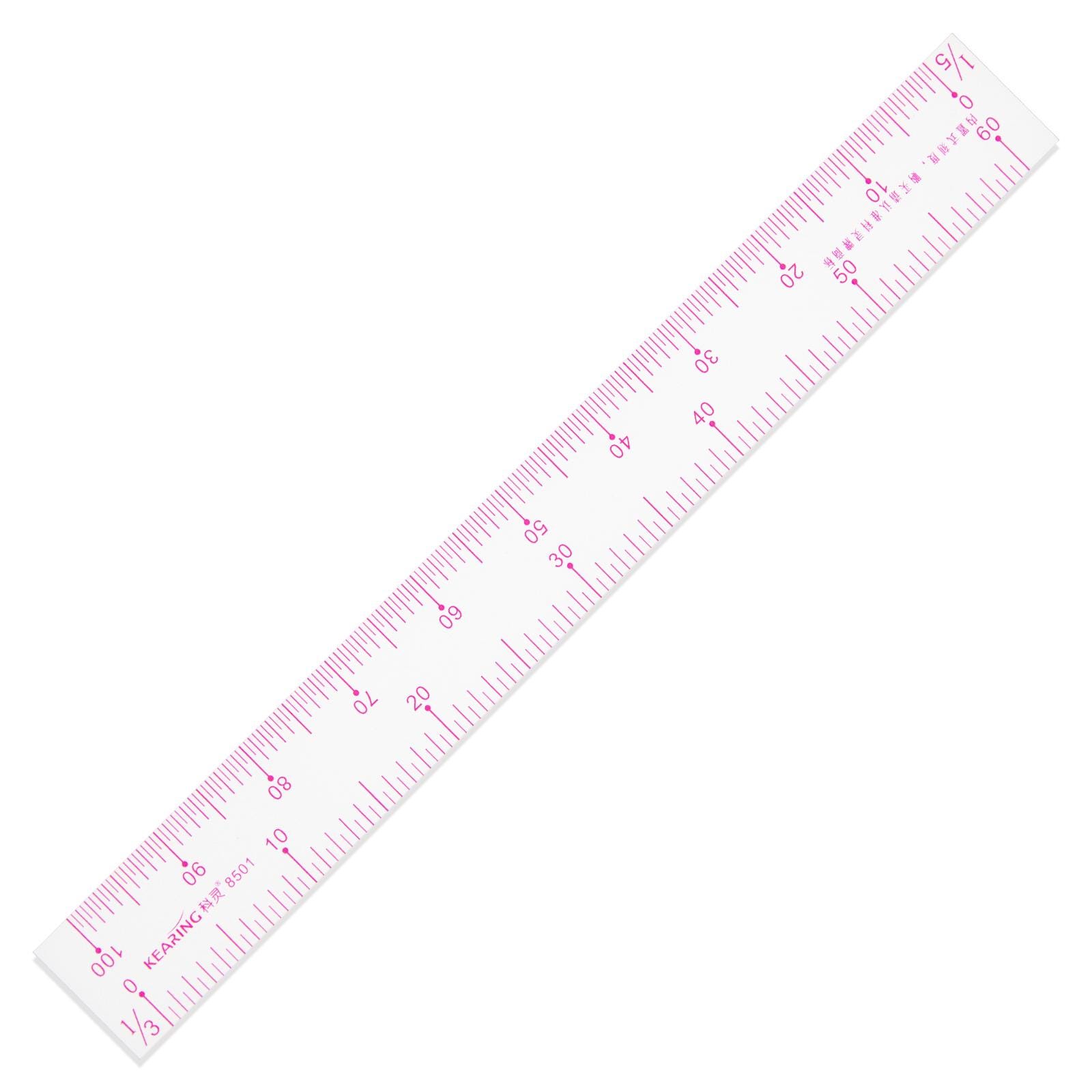 Kearing® Plastic Scale Ruler, Transparent Drafting Ruler for Technical ...