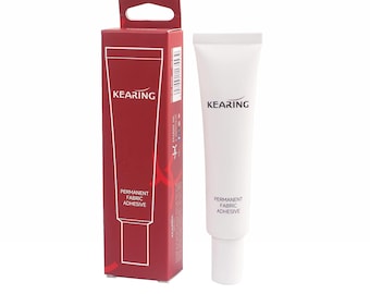 Kearing® Permanent Fabric Glue | Washable, Non-Toxic Adhesive (40ml)